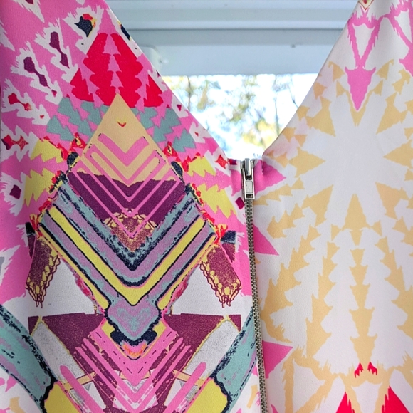 Anthropologie Everly Pink Sleeveless Shift Dress. Size Small. - Picture 2 of 16